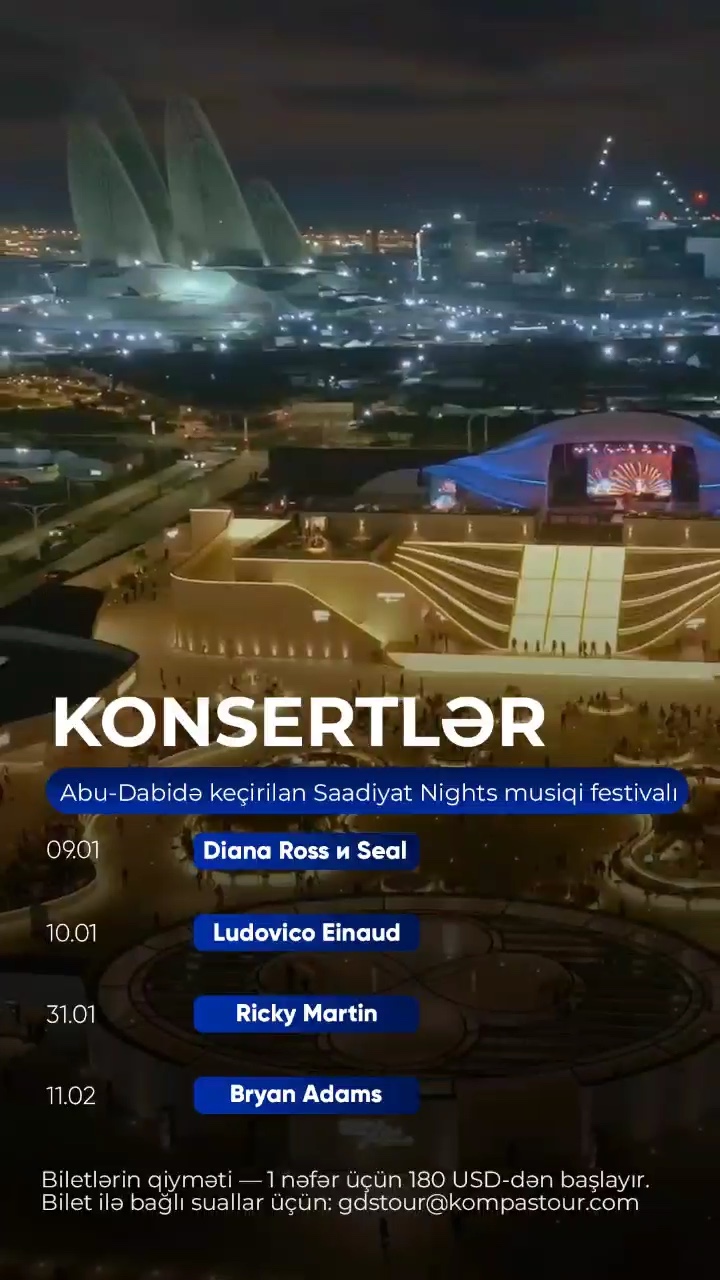Abu Dabi - SAADİYAT NİGHTS musiqi festivalı