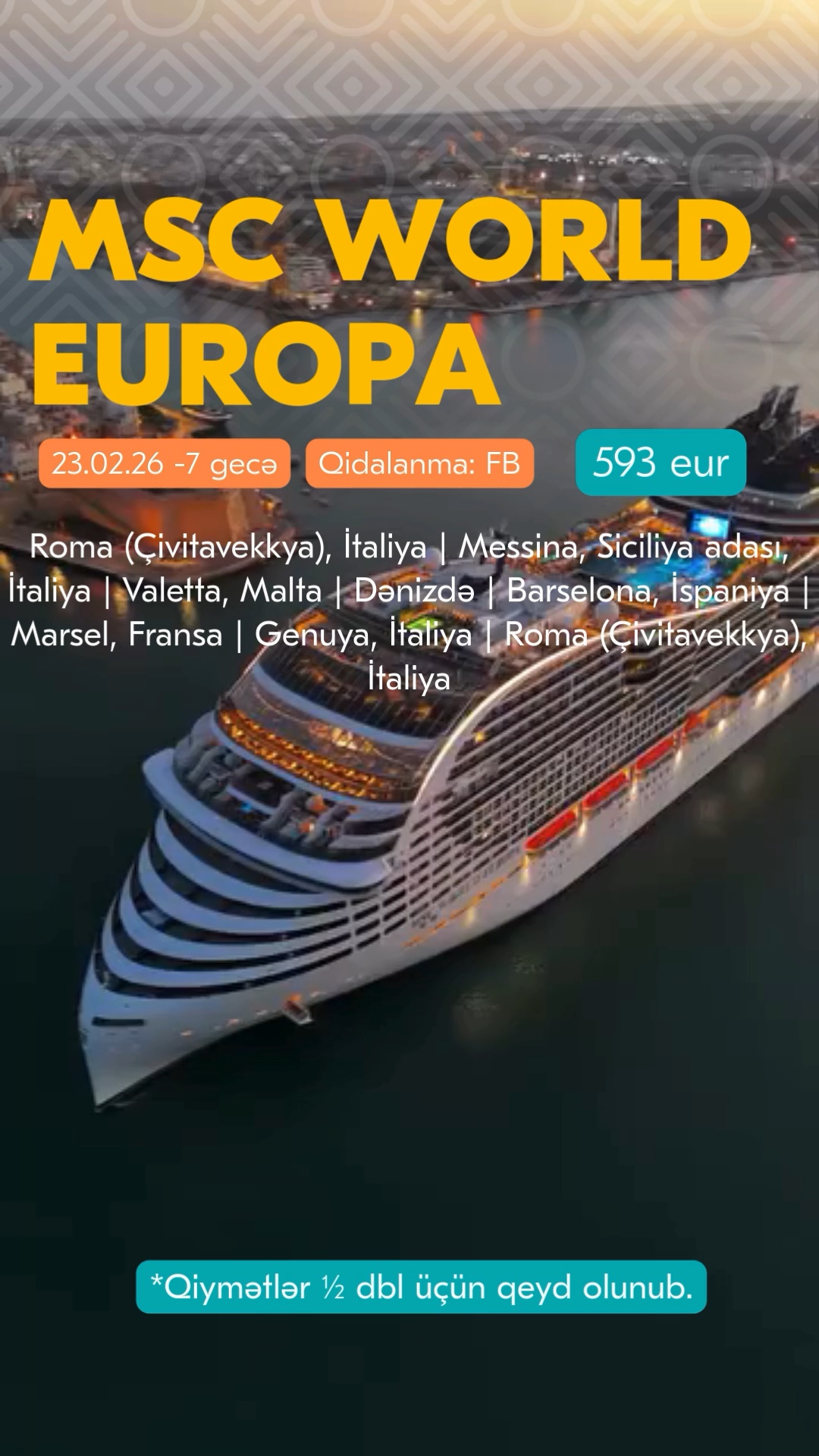 🛳️Kruiz: MSC World Europa - MSC Cruises