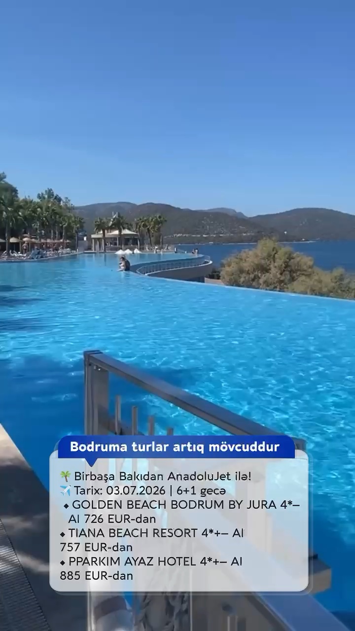 🔥 *Rutini Egey dənizi ilə əvəz etməyin vaxtıdır — Bodruma turlar artıq mövcuddur* 🌊🇹🇷