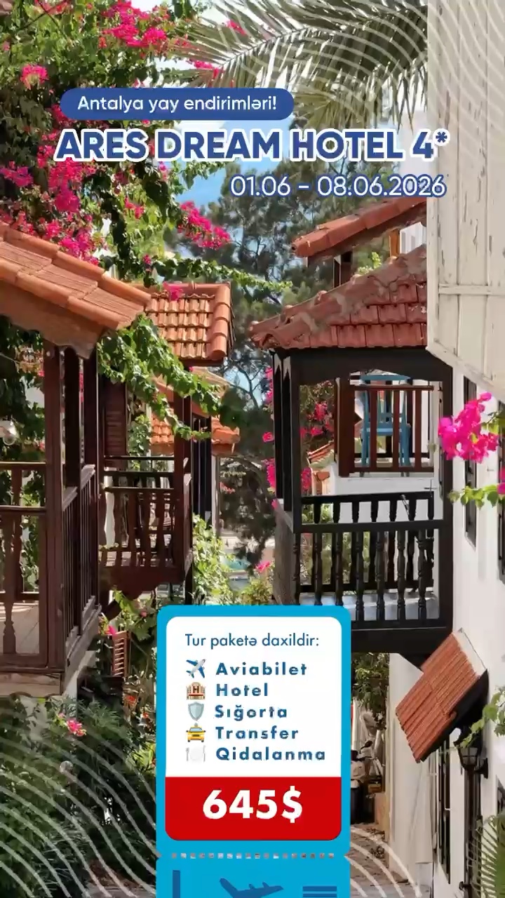 Yay gəlmədən, yay tətiliniz hazır olsun! ✈️☀️