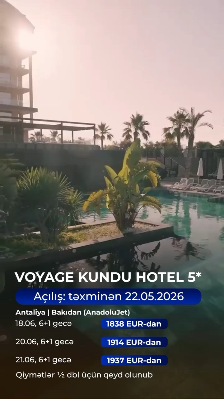 🔥 VOYAGE KUNDU HOTEL 5* ANTALYA