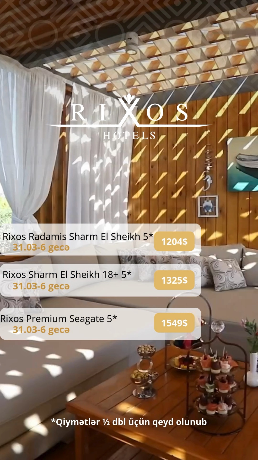 🌴 RIXOS | SHARM EL SHEIKH 5★ 🌴
