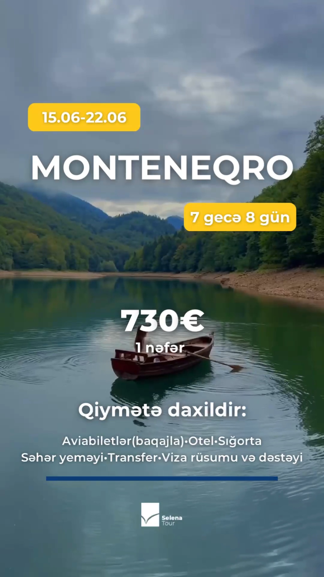 🌳Monteneqro - 7 gecə 8 gün