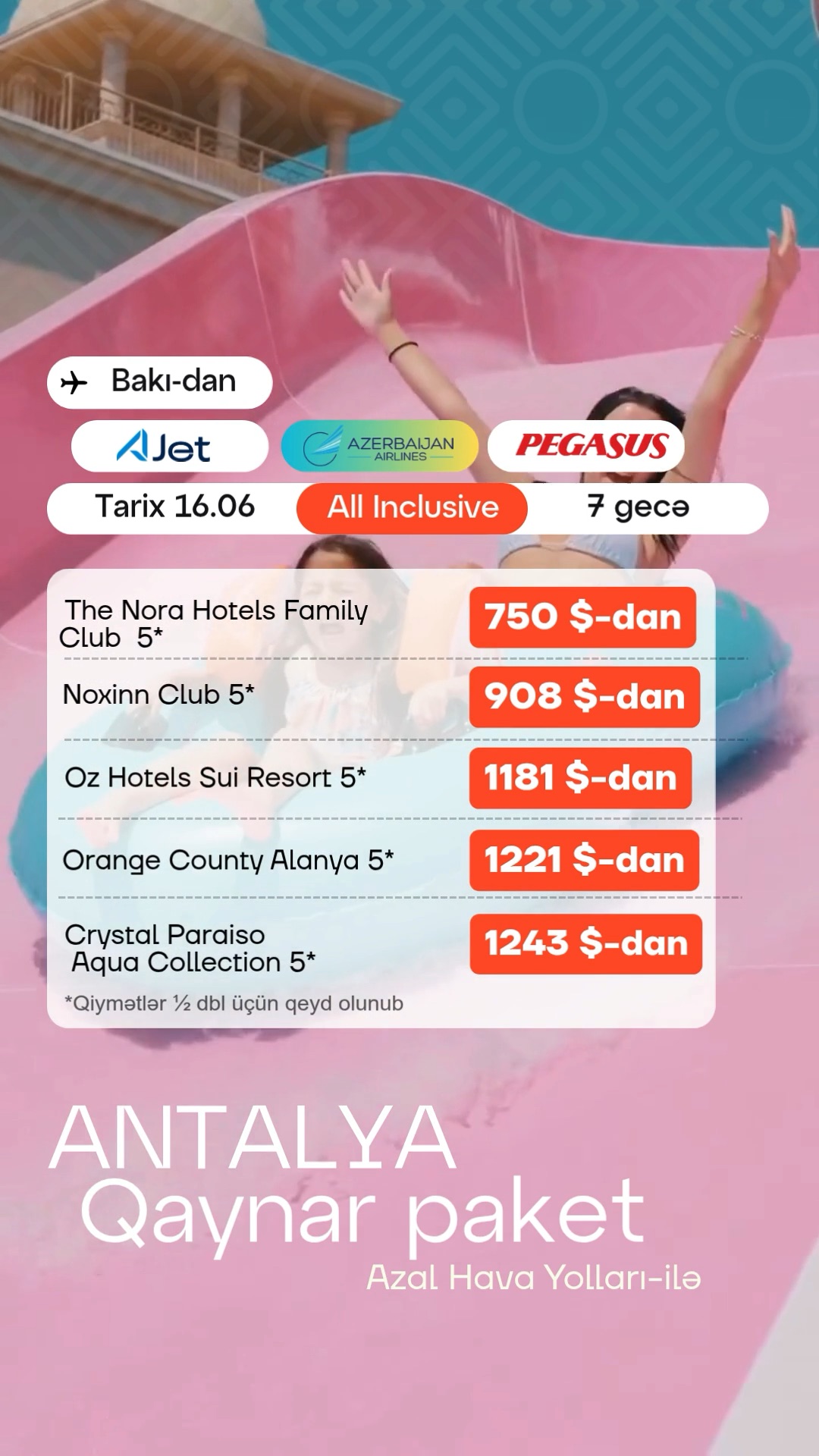 ANTALYA – QAYNAR YAY PAKETİ! 🇹🇷