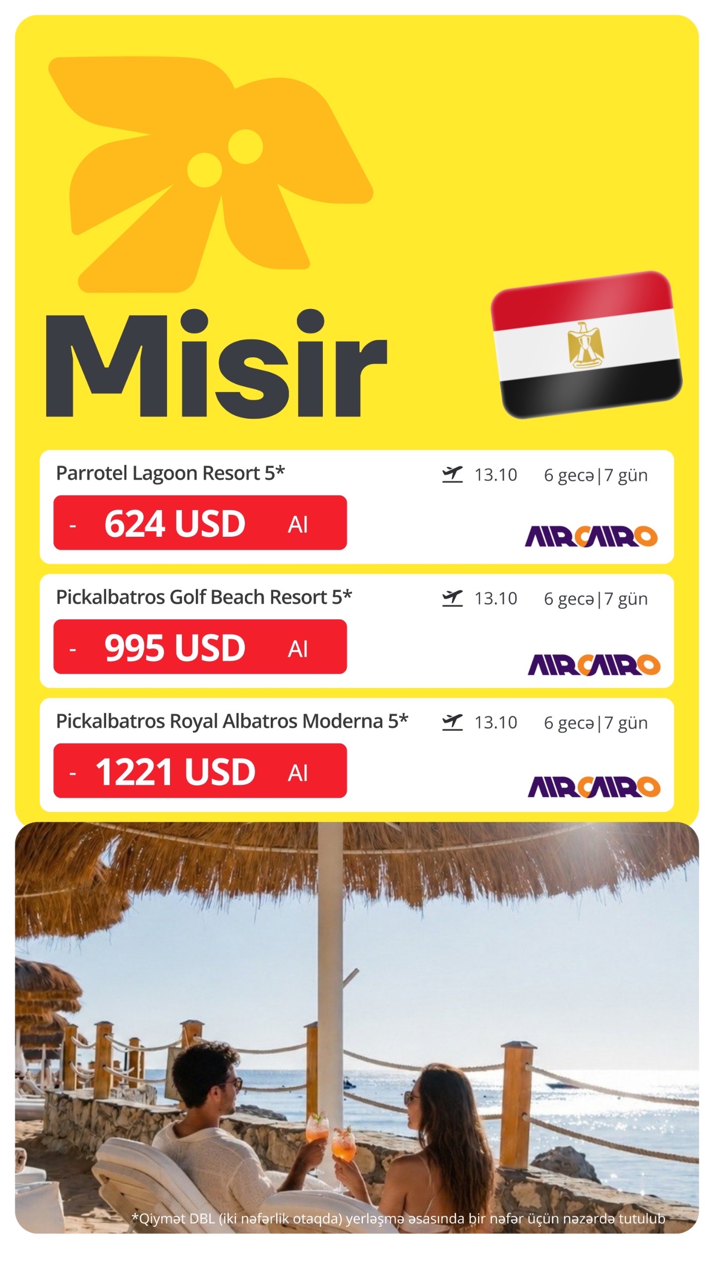 🔥 MİSİR — ŞARM ƏL-ŞEYXDƏ QAYNAR TƏKLİFLƏR! 🇪🇬