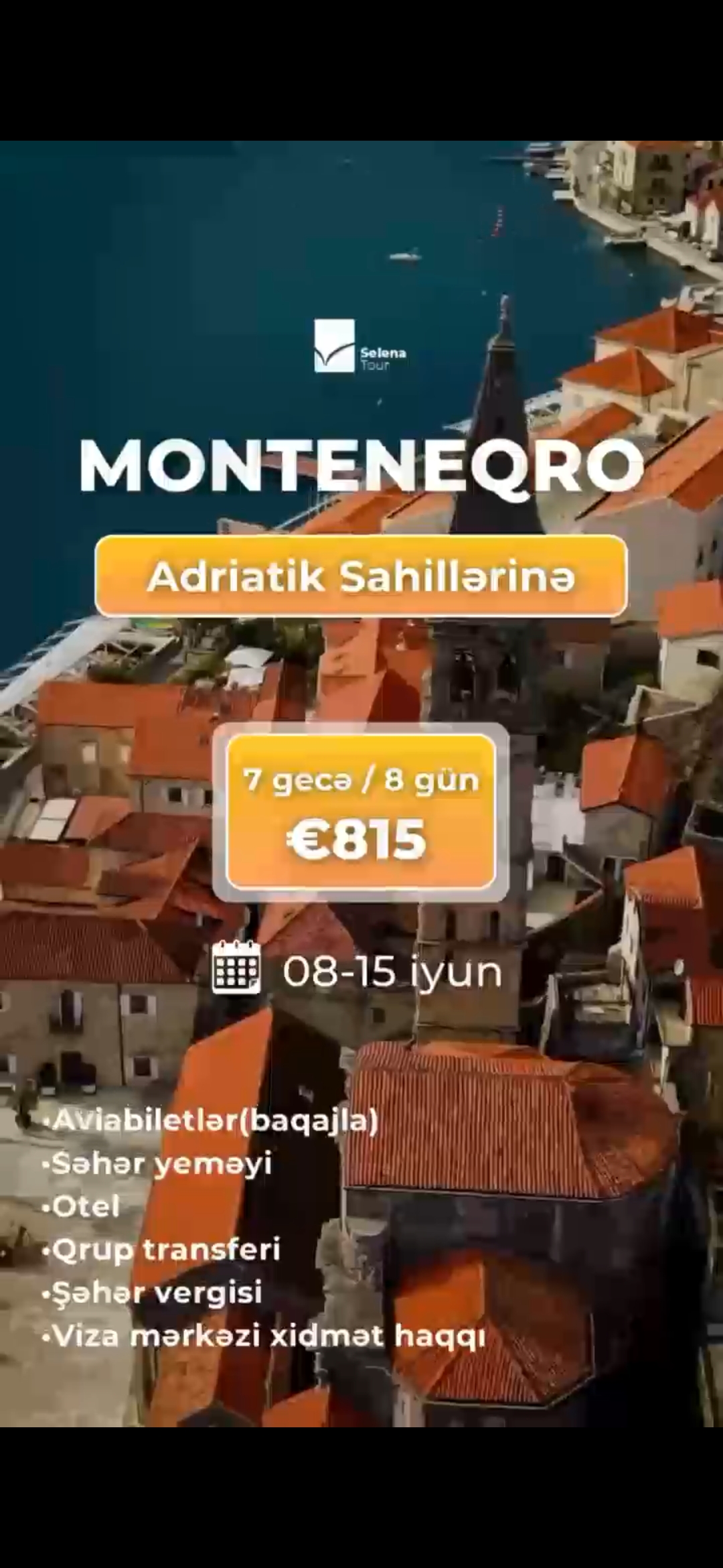 Monteneqroda Adriatik sahillərinin sakitliyi ilə yayı fərqli yaşayın. 🌊