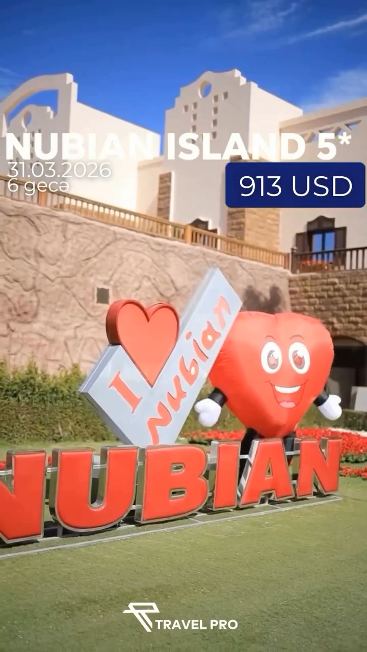 🌴✨ Nubian İsland 5* – Şarm əl-Şeyxdə dəbdəbəli istirahət ✨🌴