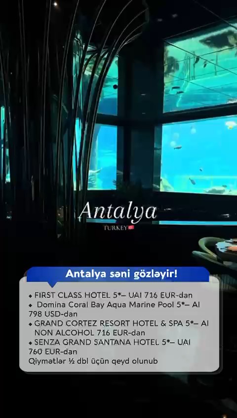 Qəşəng qiymətə günəşdən zövq al — Antalya səni gözləyir!