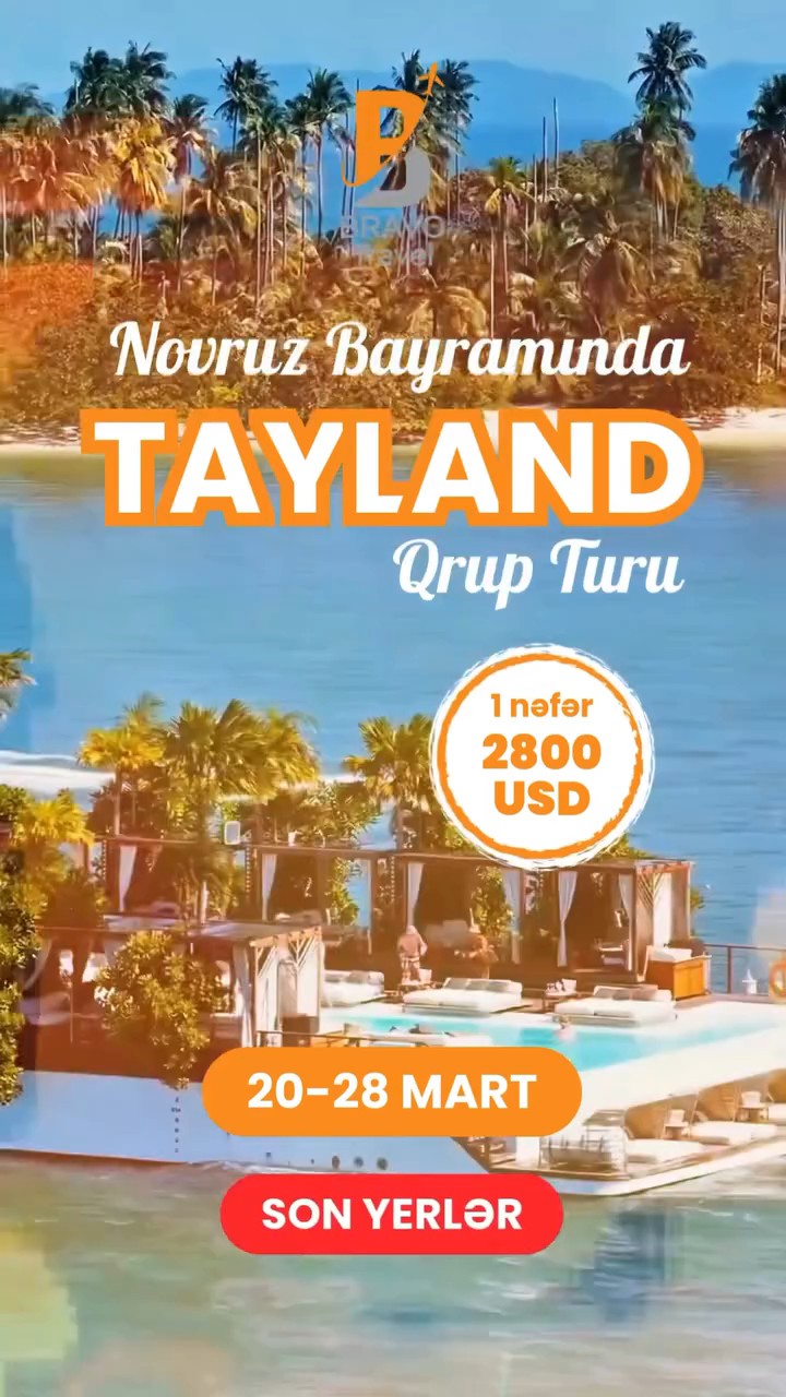 🌴 NOVRUZ BAYRAMI TAYLAND GRUP TURU 🌴