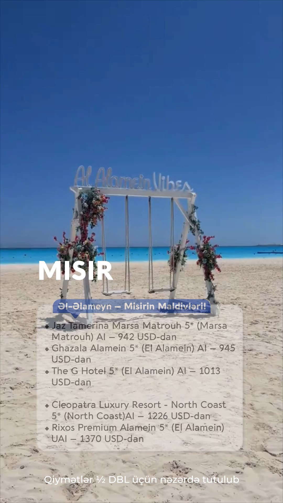 Əl-Əlameyn – Misirin Maldivləri!