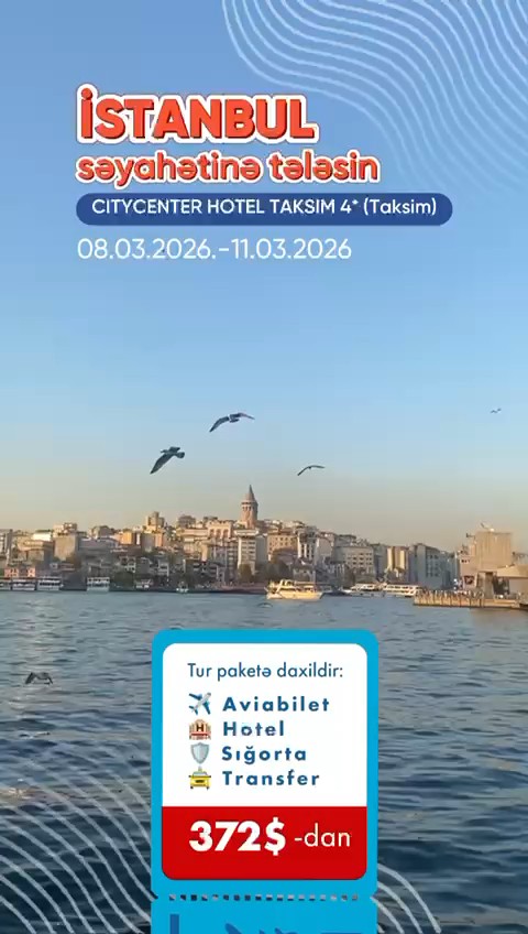 İstanbulun düz mərkəzində, Taksimin coşğulu atmosferində bahar səyahəti ✈️🇹🇷