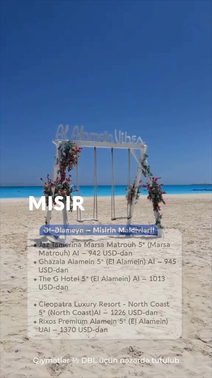 Əl-Əlameyn – Misirin Maldivləri!