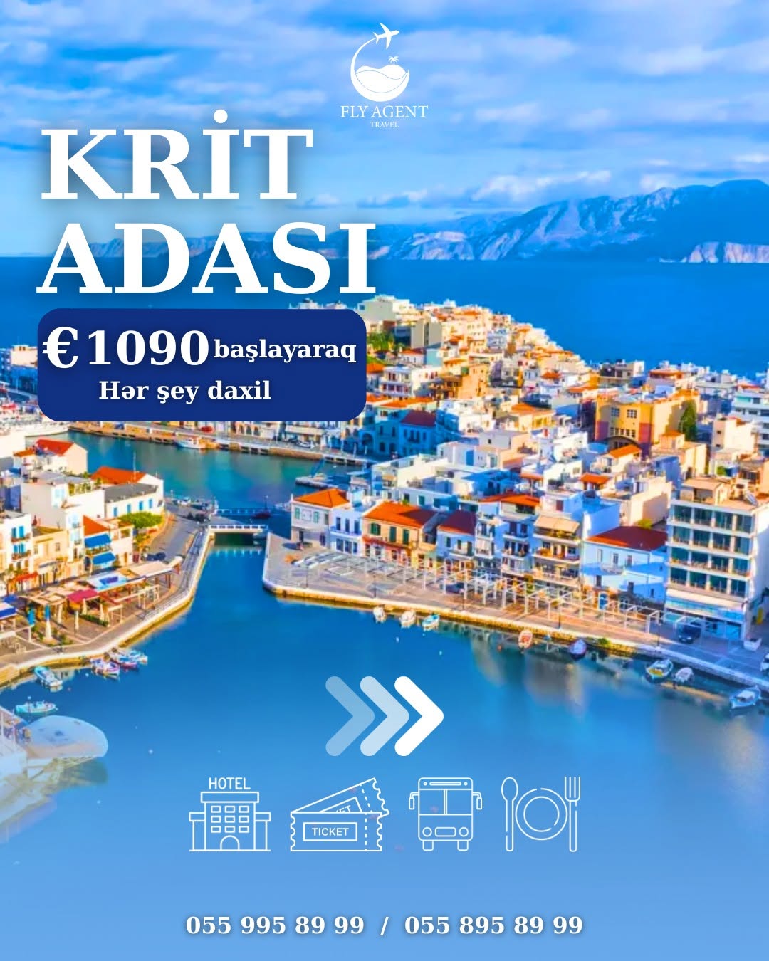 Krit adasına (Yunanıstan) erkən rezervasiya turpaketləri açıldı 🌊 bu yay səyahətində fərqli istiqamət seçin 💙