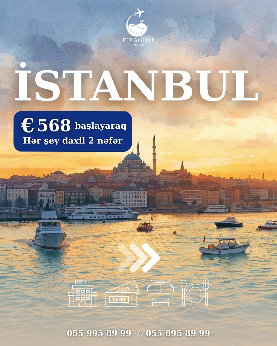 İstanbula yazda 2 nəfərlik seyahet 💙
