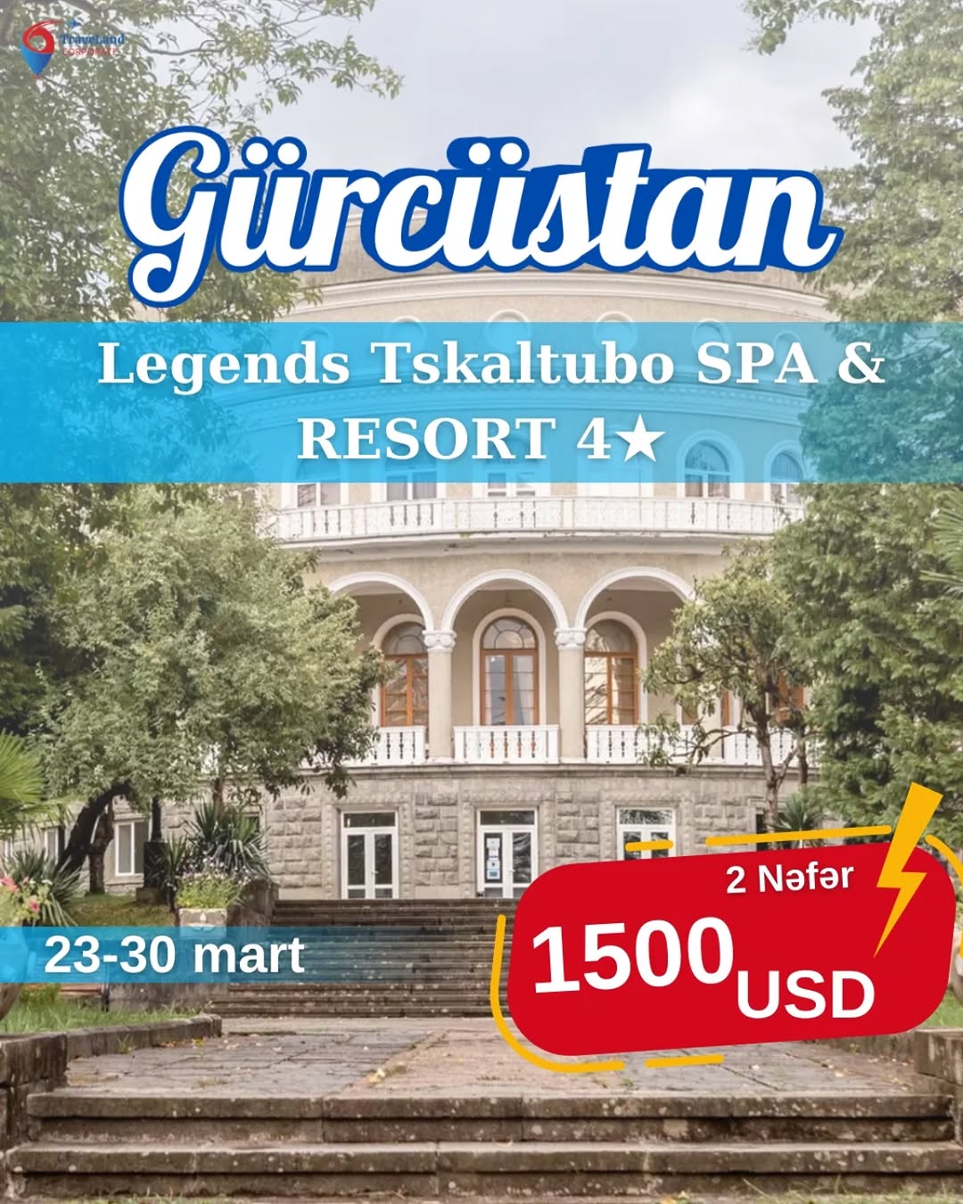 🌿 Tskaltubo SPA İstirahət Turu 🇬🇪