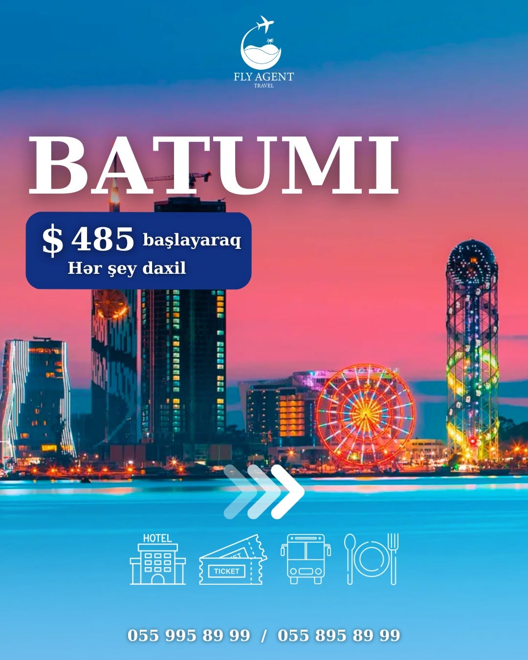 Batumiyə yayda seyahet 💙