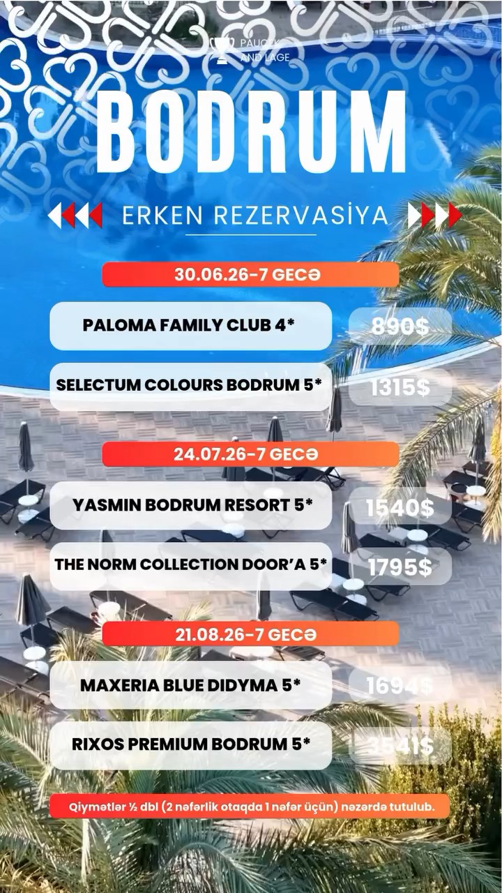 🇹🇷 Yayı Bodrumda qarşılayın!