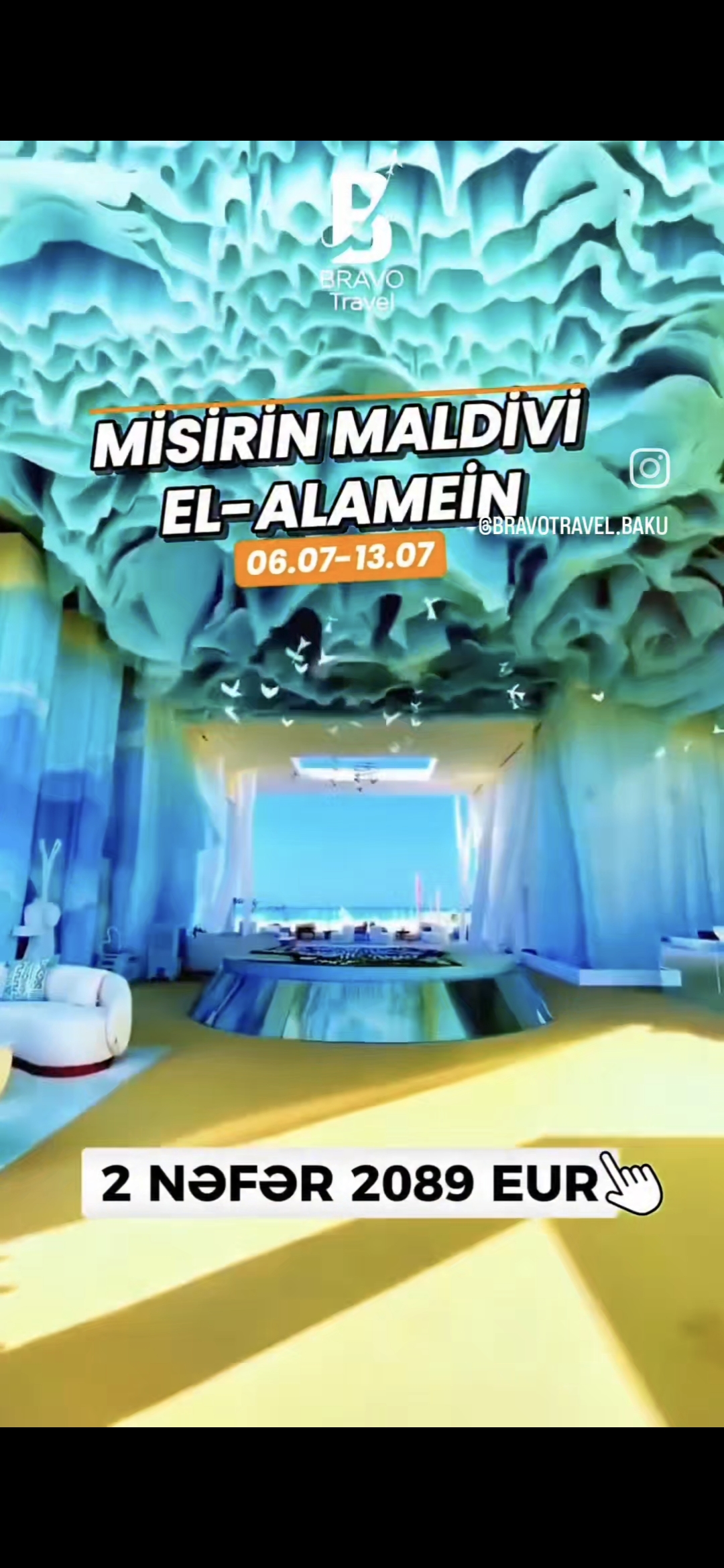 Misirin Maldivləri səni gözləyir… ✨