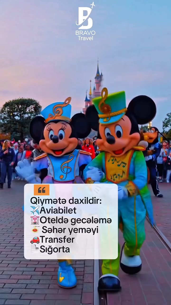 Disneyland Paris – xəyal etdiyin nağıl artıq gerçəkdir! 🏰✨