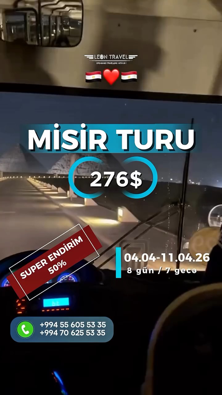 Misir Otellərinə SUPER 50 % ENDİRİM 🔊