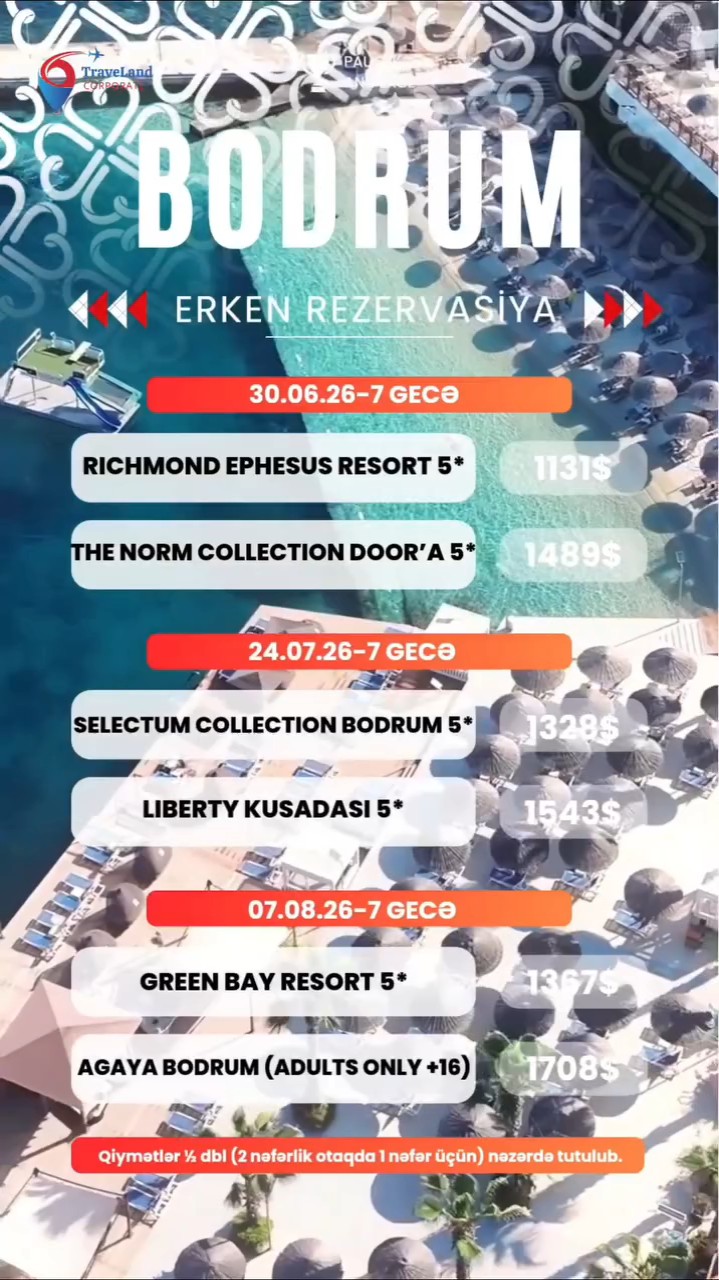 Bodrumda Yay Tətili – Ən Sərfəli Qiymətlərlə!