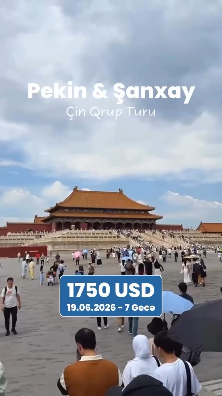 ÇİN - PEKİN ŞANXAY QRUP TURU