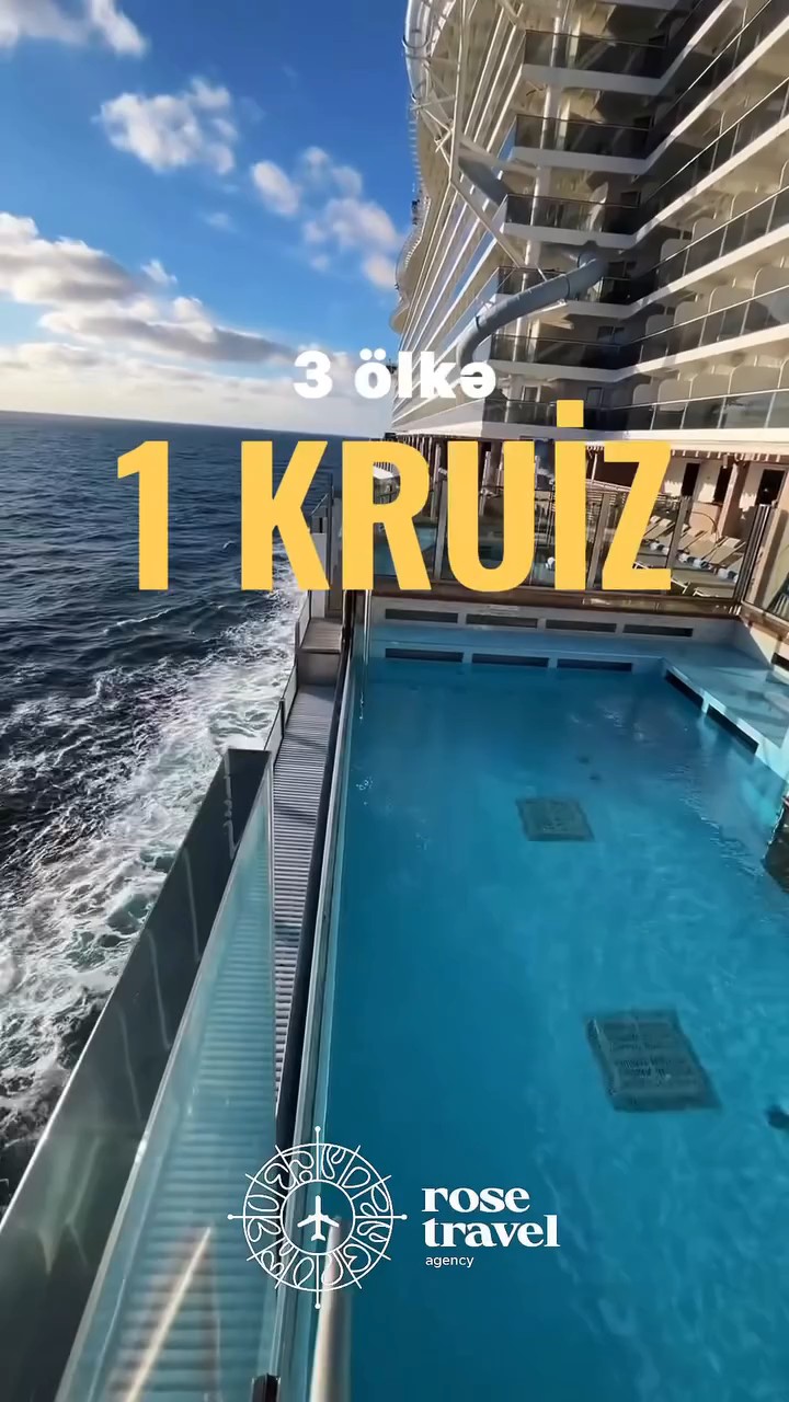 3 ölkə, 1 kruiz — bu yay fərqli səyahət et 🚢✨