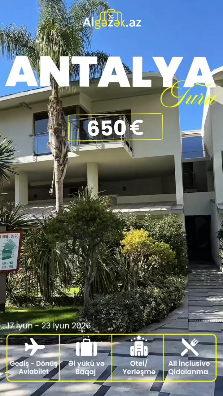 Yay tətilinizi indidən planlayın – Antalya 5★ erkən rezervasiya fürsəti!