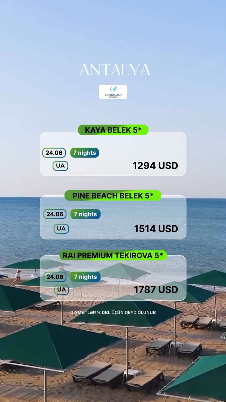 Antalya sizi gözləyir! ☀️