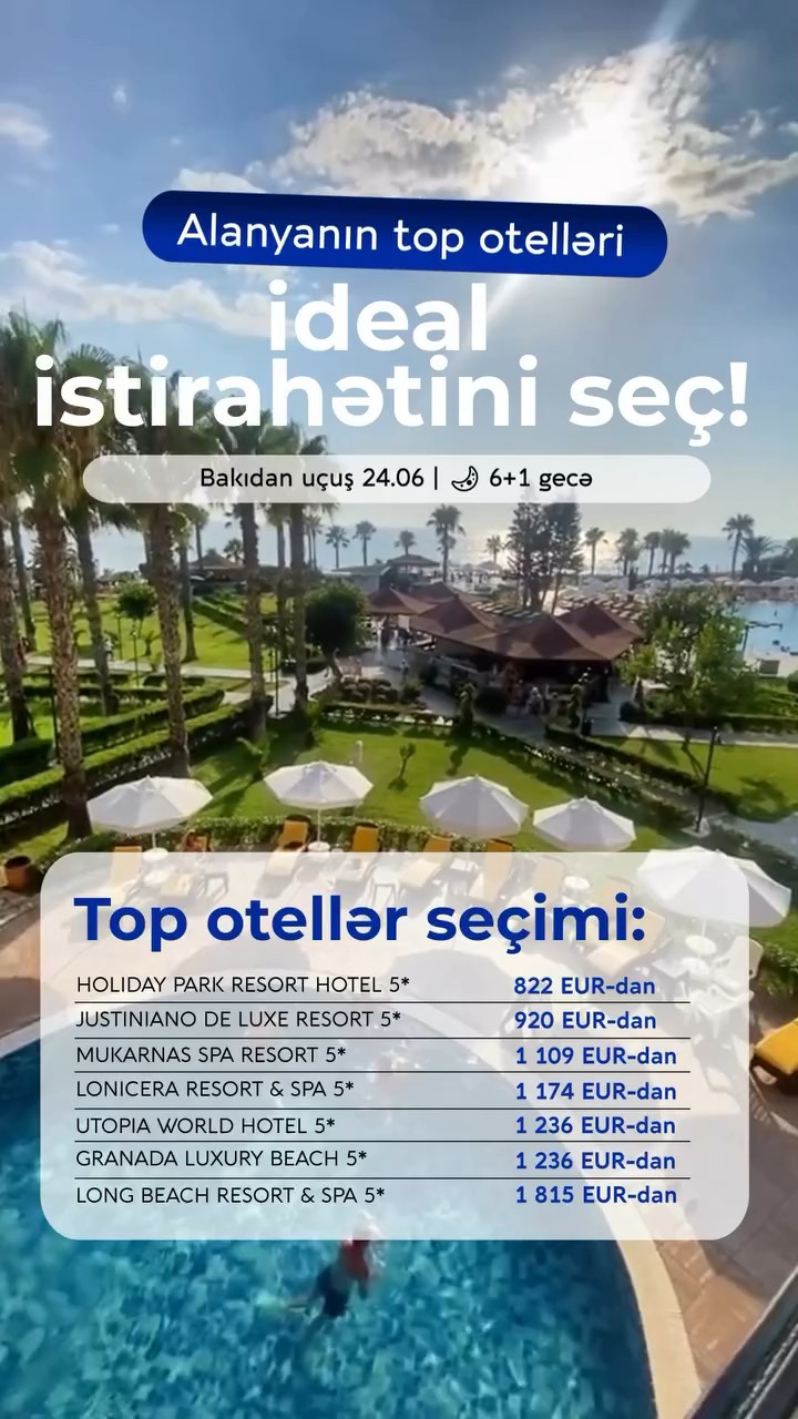 Alanyanın top otelləri — ideal istirahətini seç!