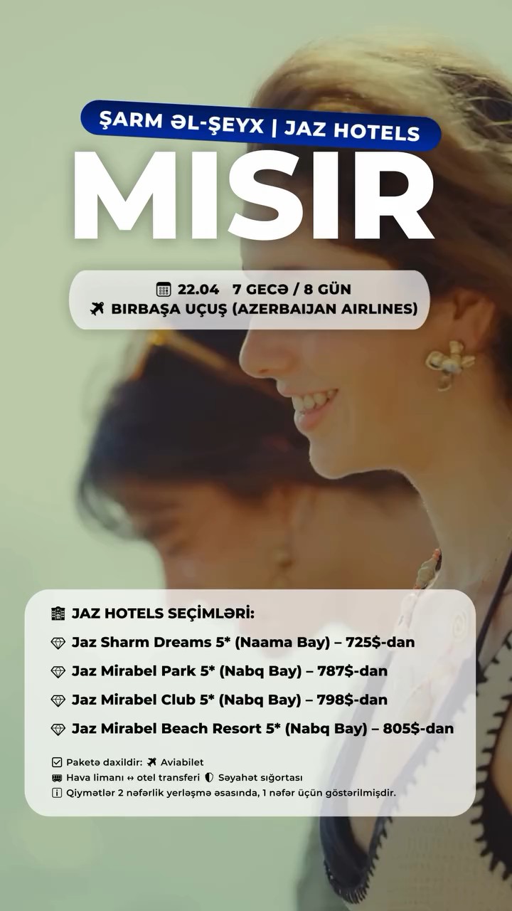 MISIR – ŞARM ƏL-ŞEYX | JAZ HOTELS