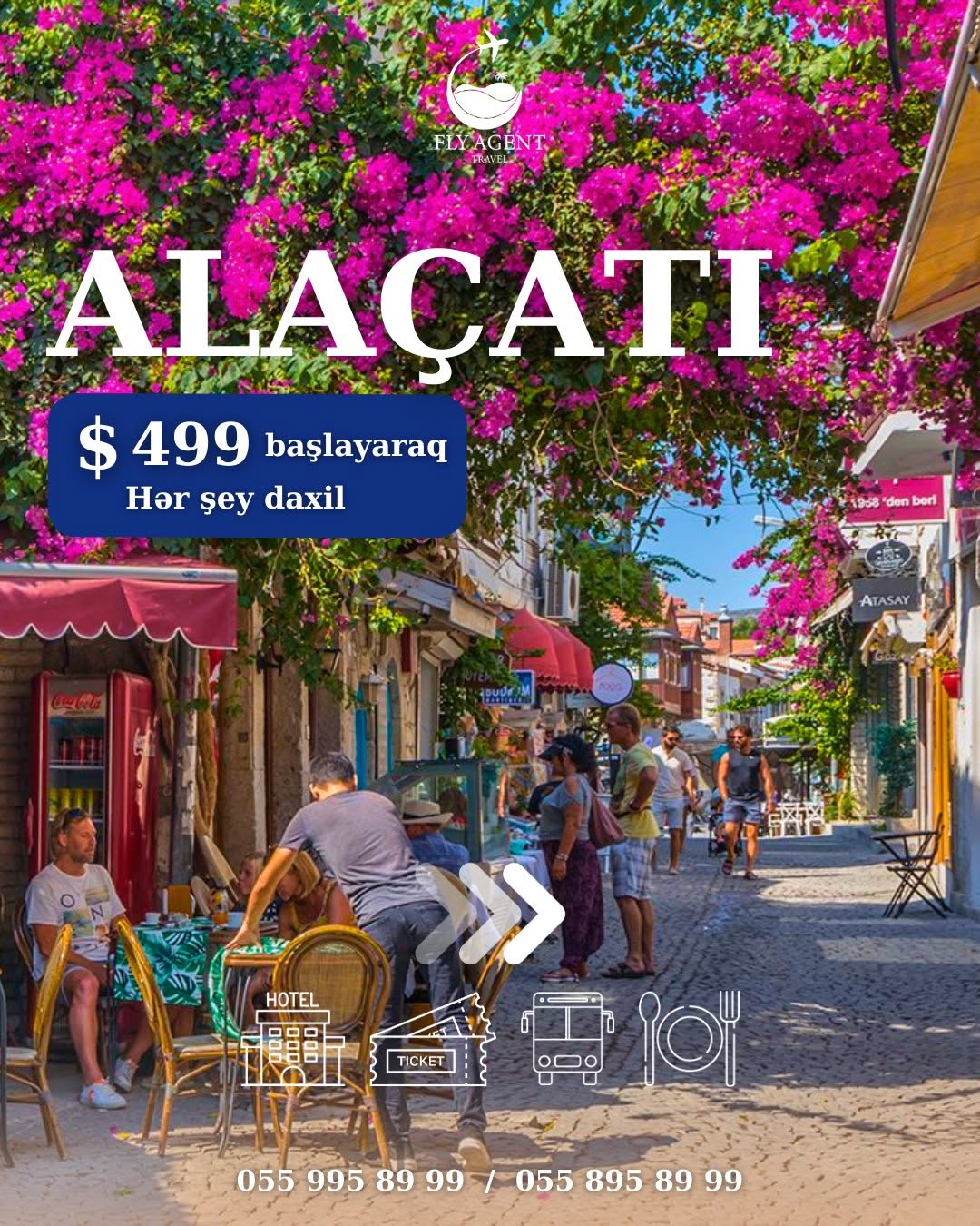 Rəngarəng küçələri, valehedici mənzərəsi və səmimi atmosferi ilə Alaçatı sizi valeh edəcək 🌸💚
