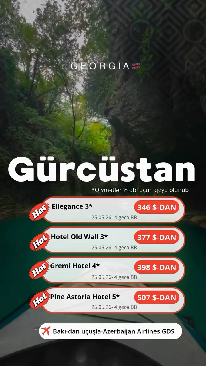 🇬🇪 GÜRCÜSTAN – QAYNAR PAKET!