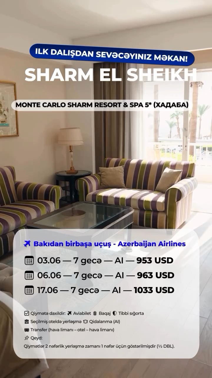 🌴✨ Şarm əl-Şeyx səni gözləyir! ✨🌴