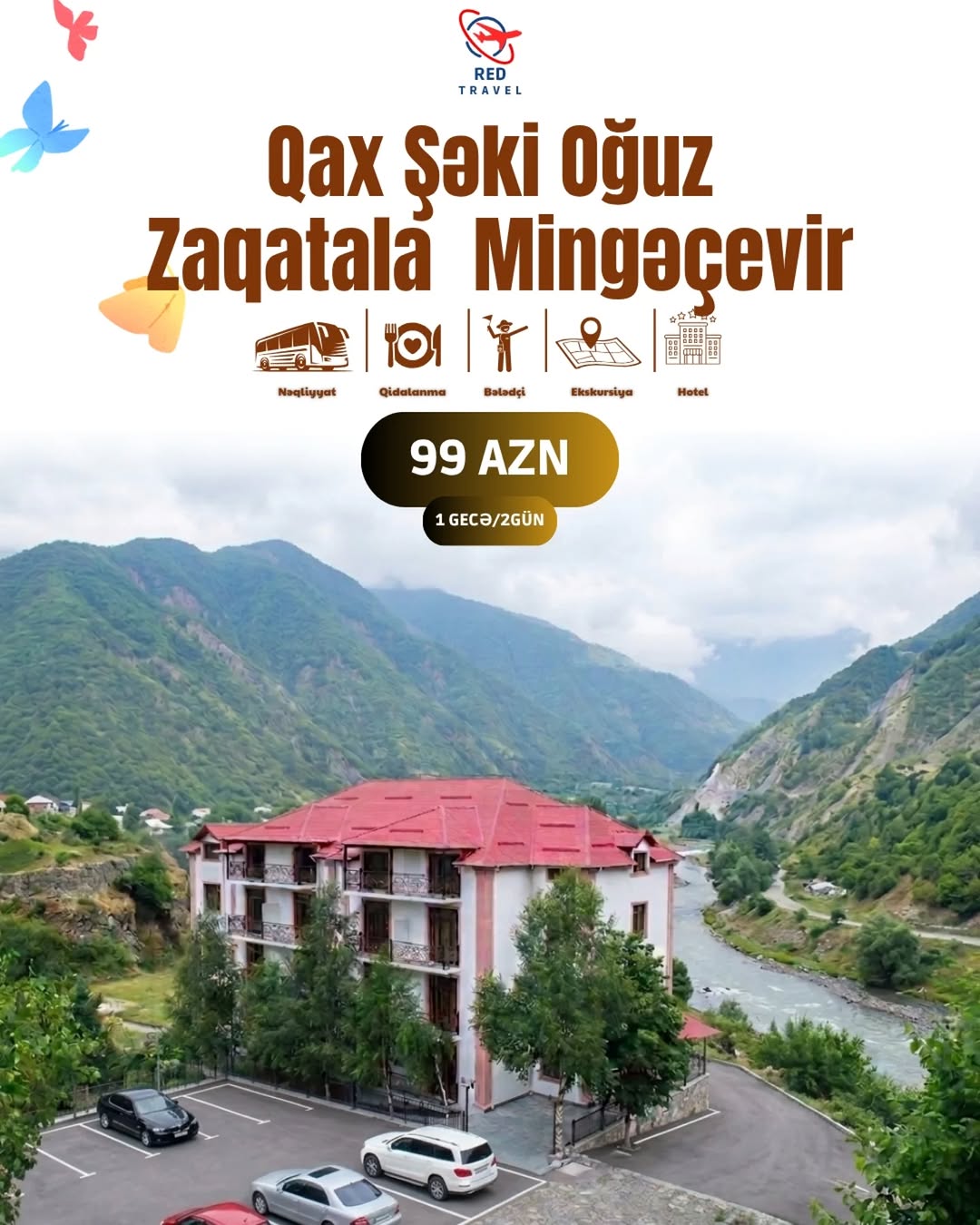 🌸 Yazın gəlişi ilə 5 rayonu əhatə edən möhtəşəm səyahət turu!