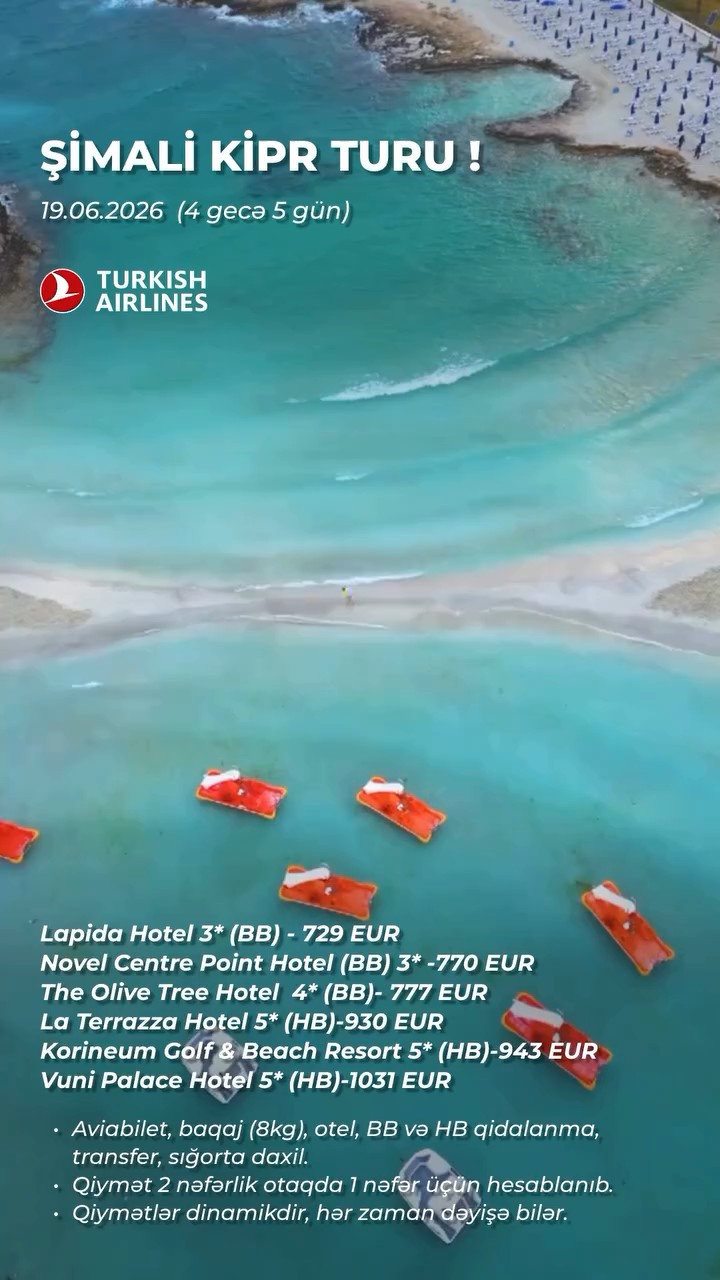 ŞİMALİ KİPR TURU ! ✈️ Türk Hava Yolları ilə