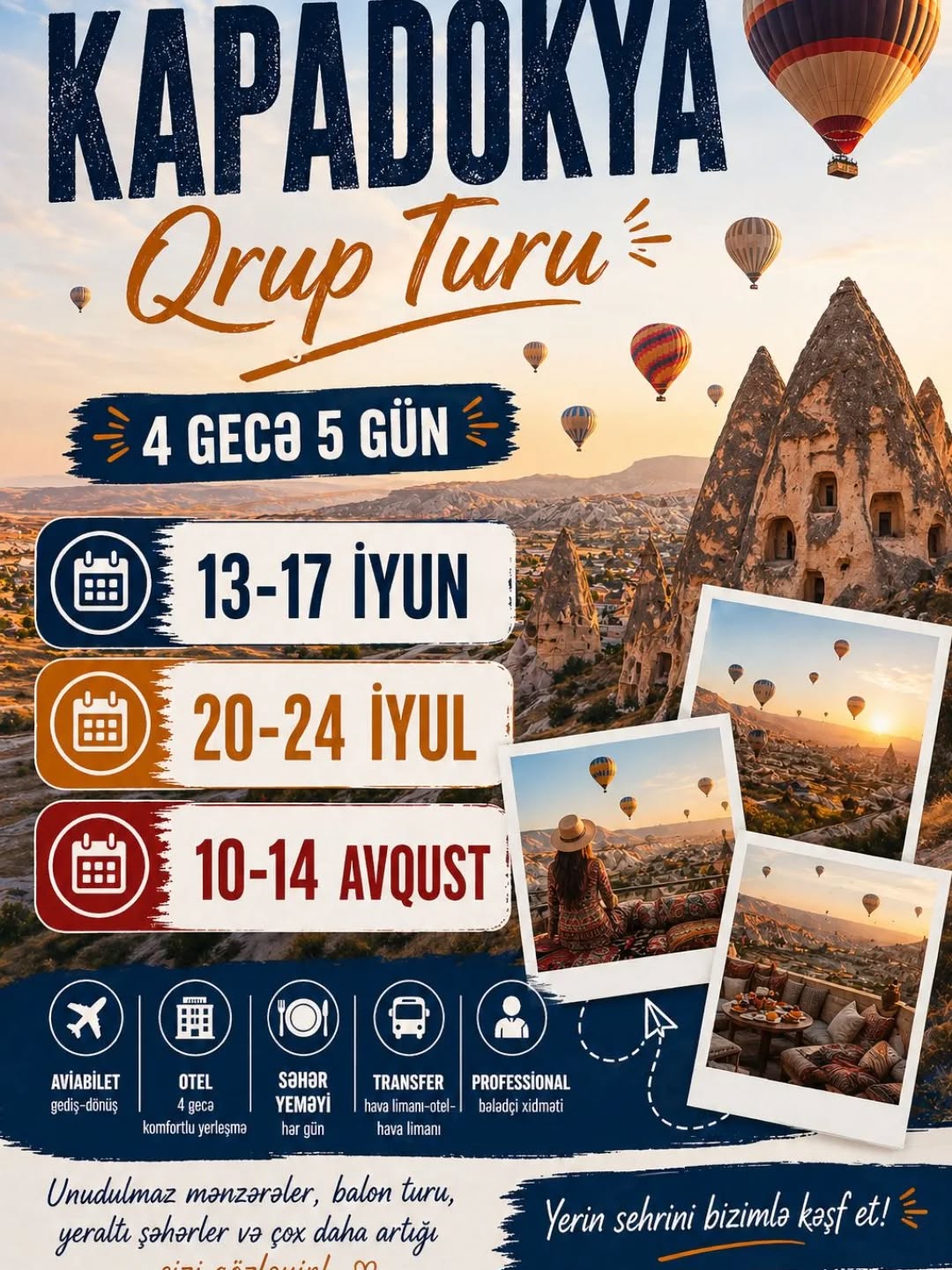 Kapadokya Səni Gözləyir – Bu Şansı Qaçırma! 🎈🔥