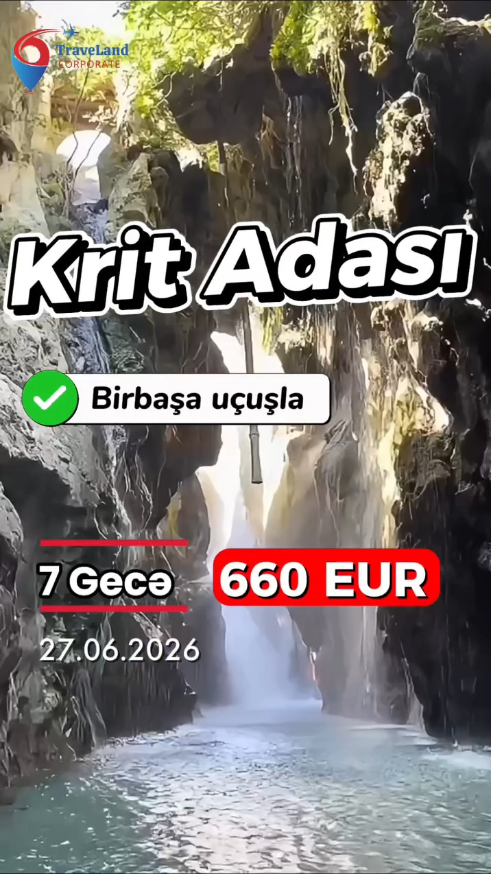 Kritdə Yay Nağılı – Günəş, Dəniz və Yunan Ruhunu Yaşa 🇬🇷✨