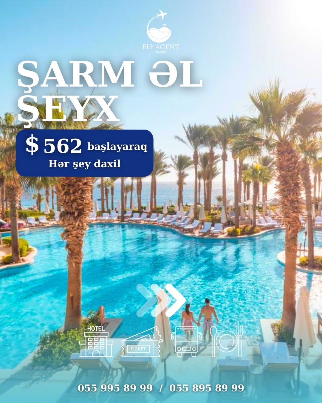 Şarm əl şeyxdə dəniz və günəşin dadını çıxarın 💙 30% ilkin ödənişlə indi bron edin və səyahətə qədər faizsiz, hissə-hissə ödəyin 🌊