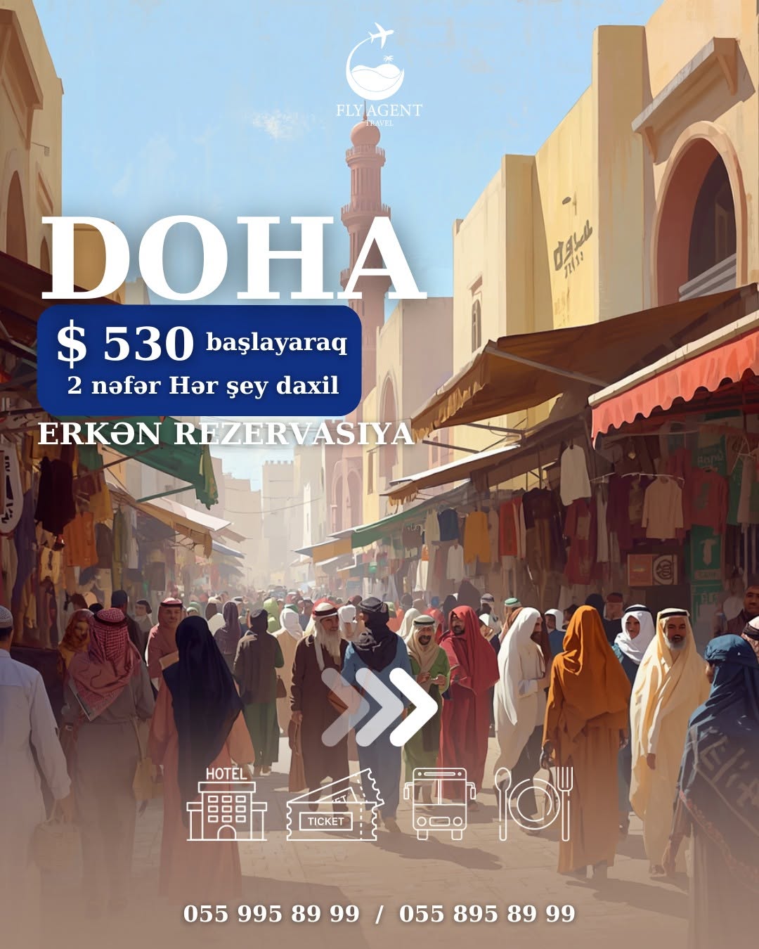2026-2027 ci ilin Doha səyahətini Erkən rezervasiya ilə planlaşdıraq? 💙