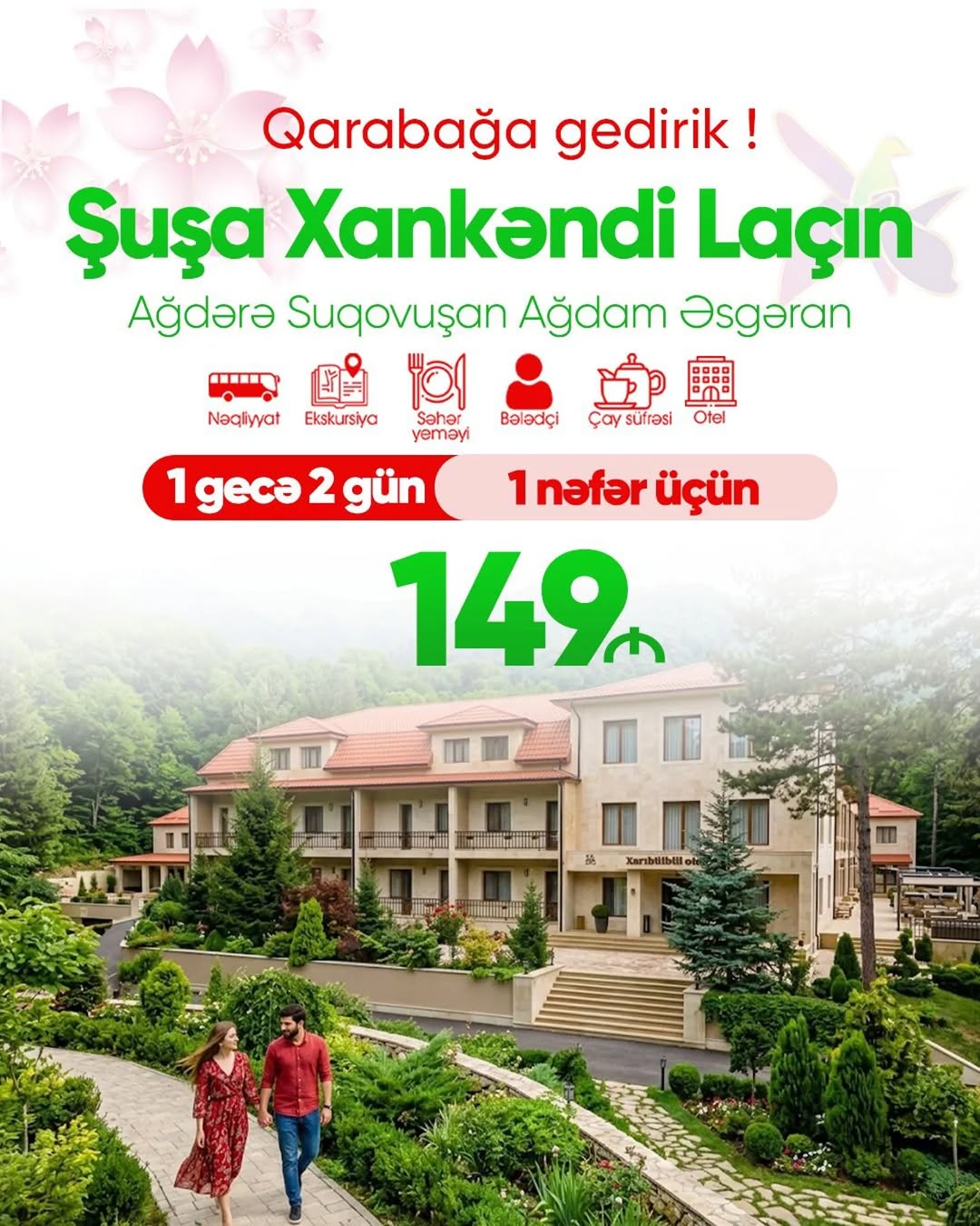 📍Şuşa - Xankəndi - Laçın - Ağdərə - Suqovuşan - Ağdam - Xocalı - Əsgəran turu❗️