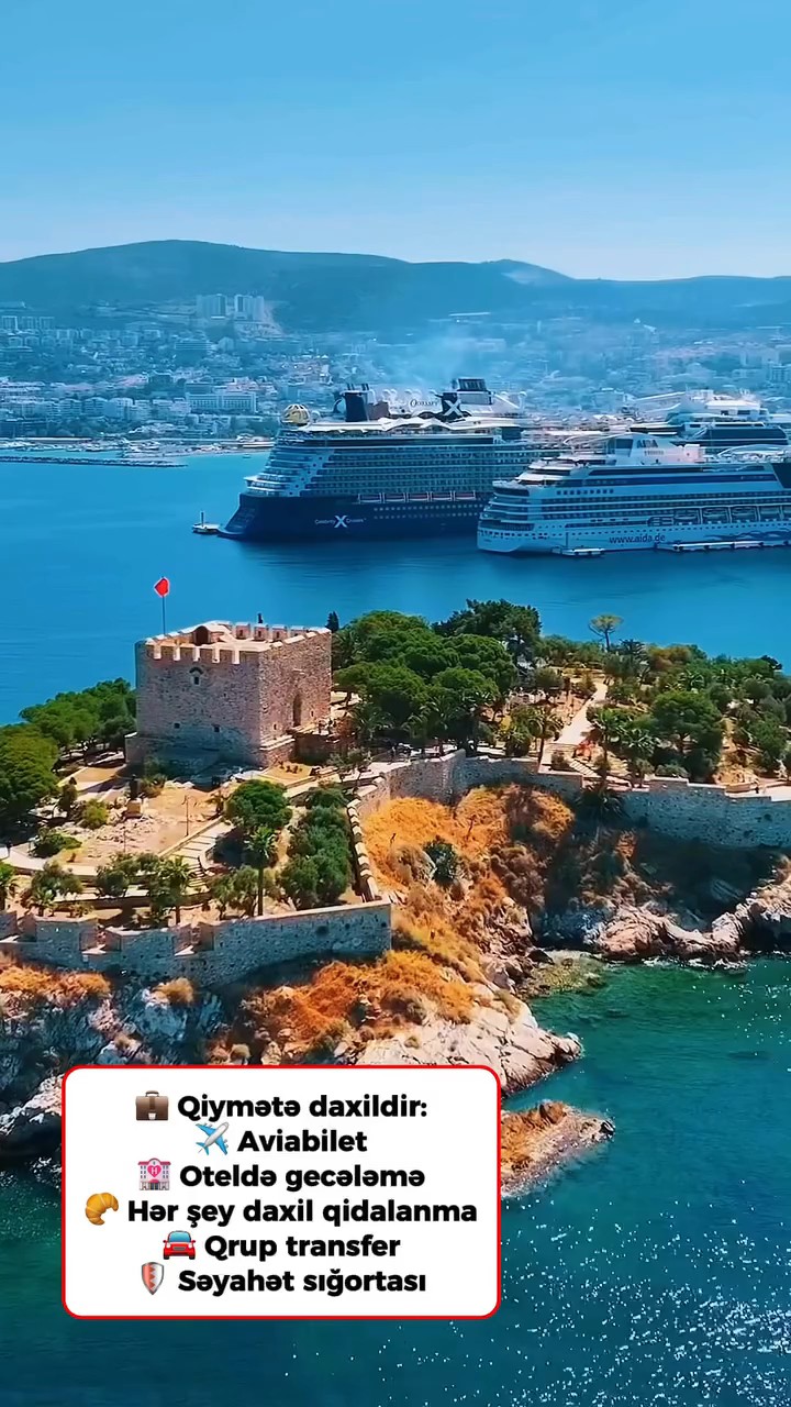 ☀️ Yayın ən gözəl tətili sizi Kuşadasında gözləyir 🇹🇷🌊