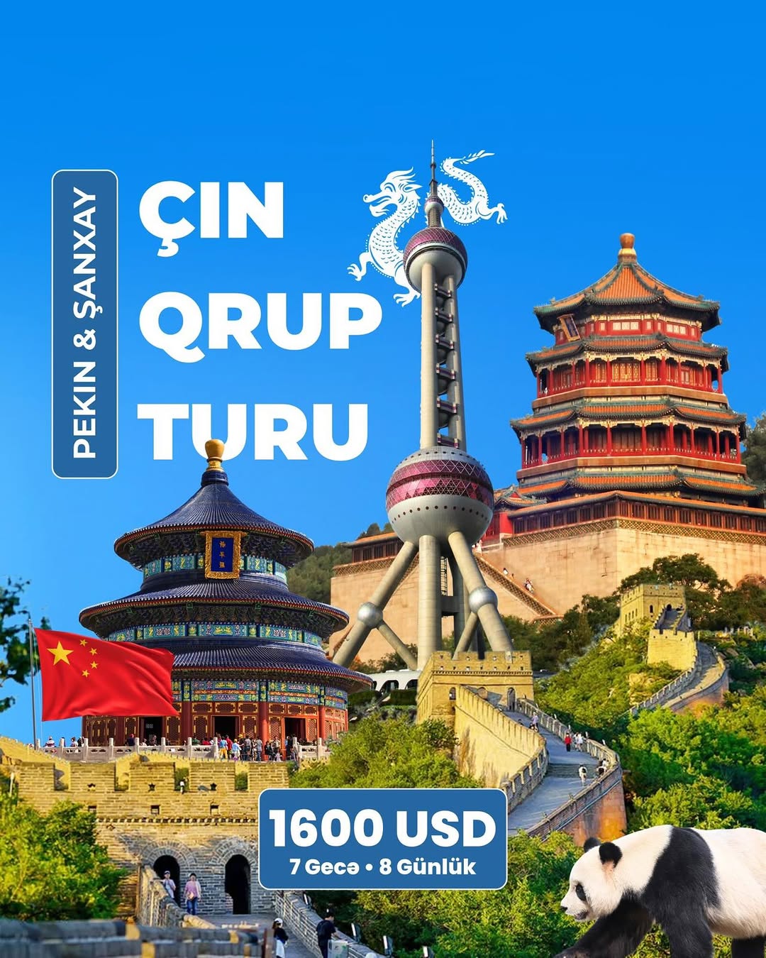 🔥 ÇİN - PEKİN ŞANXAY QRUP TURU