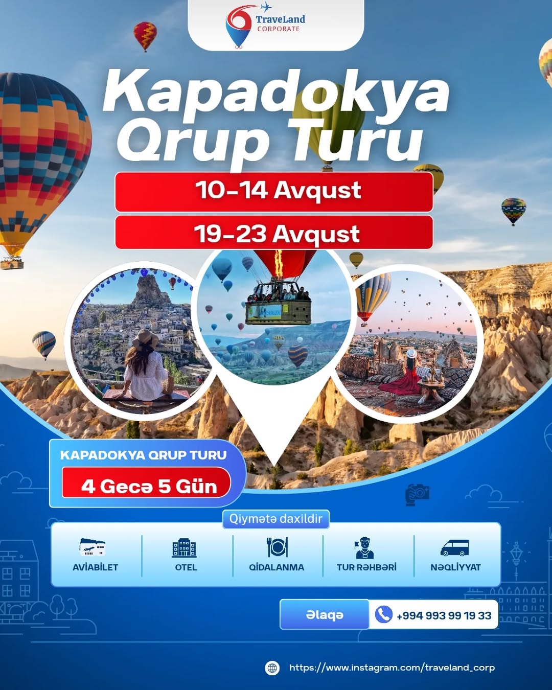 🎈Kapadokyada Unudulmaz Xatirələr Səni Gözləyir.