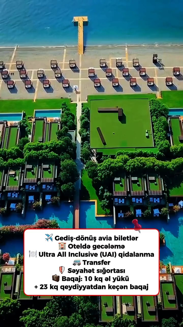 ✨ Arzuladığınız lüks tətil sizi gözləyir! ✨