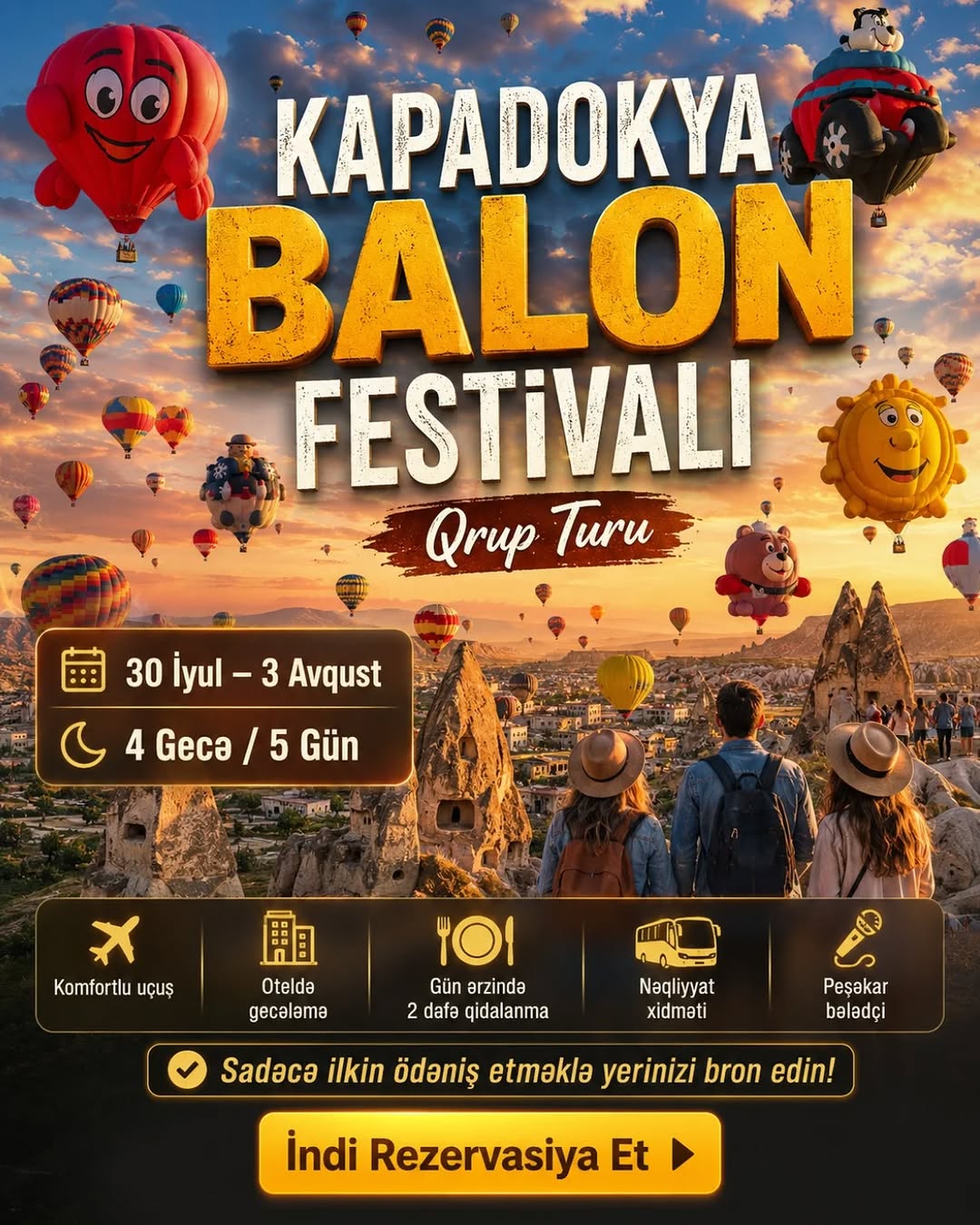 ✨ BU YAYIN ƏN ÇOX GÖZLƏNİLƏN SƏYAHƏTİ – KAPADOKYA BALON FESTİVALI! 🎈