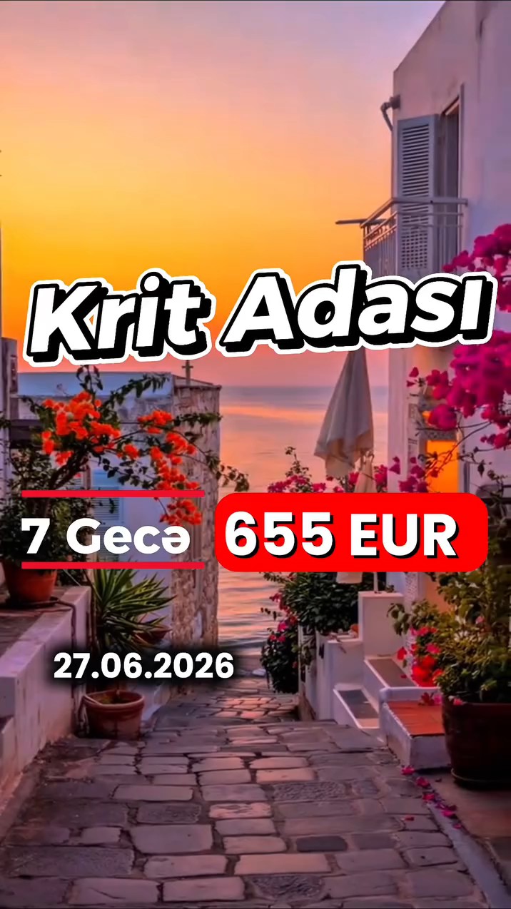 ✈️ Birbaşa uçuşla Krit macərasına qoşul!