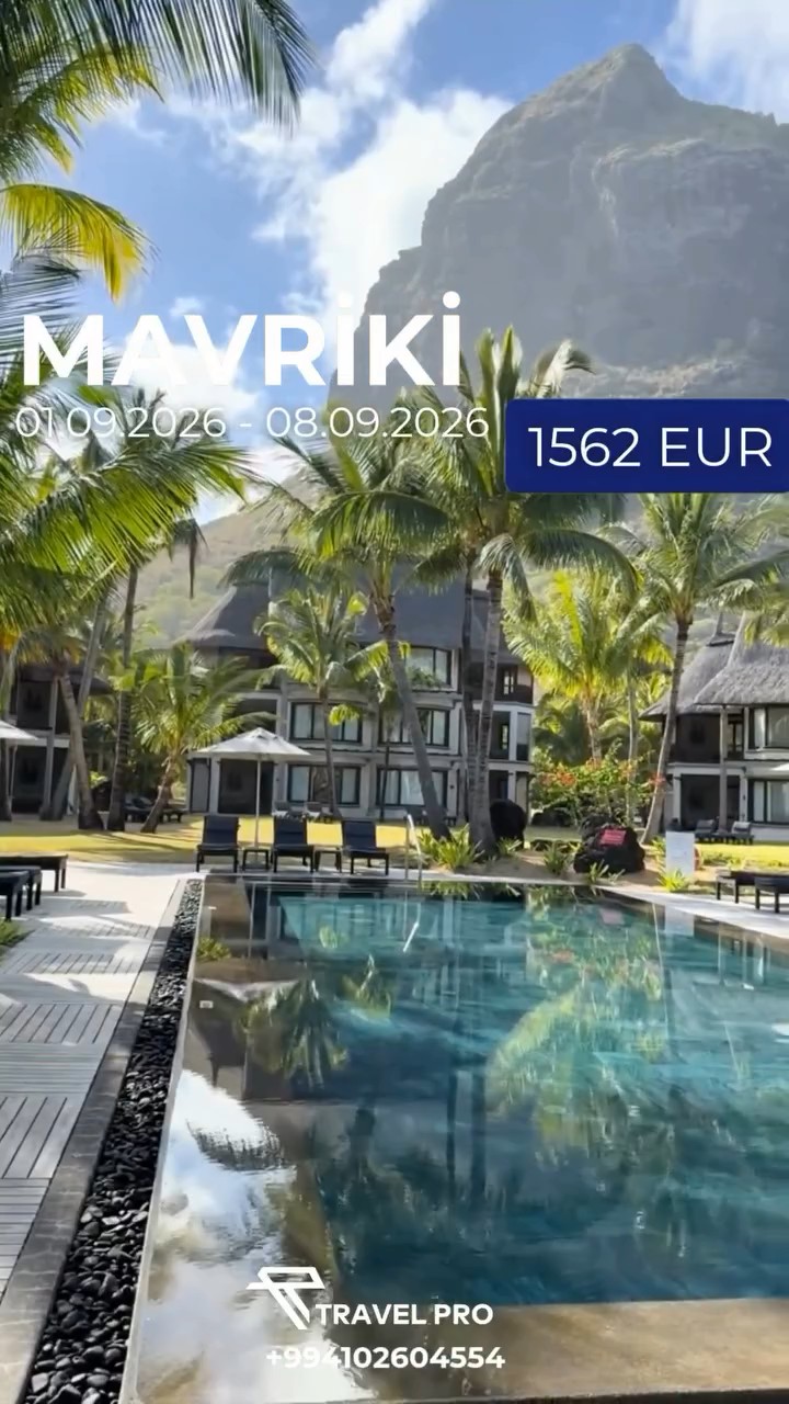 🌴✈️ Mavrikiy Turu | 01.09.2026 – 08.09.2026