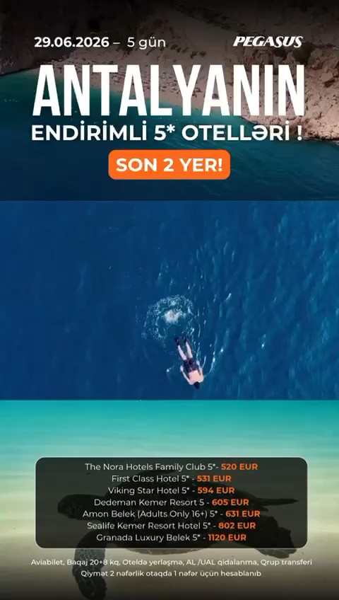 Antalyanın 5* Otelləri