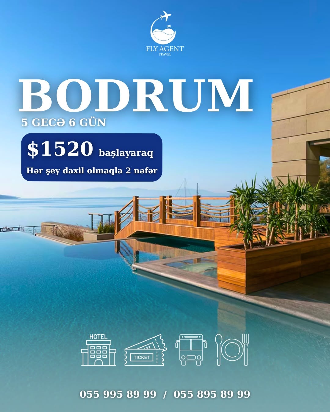 BODRUM 2 nəfərlik paketlər✈️ 30% ilkin ödənişlə indi bron edin və səyahətə 20 gün qalmışa qədər faizsiz, hissə-hissə ödəyin 💙